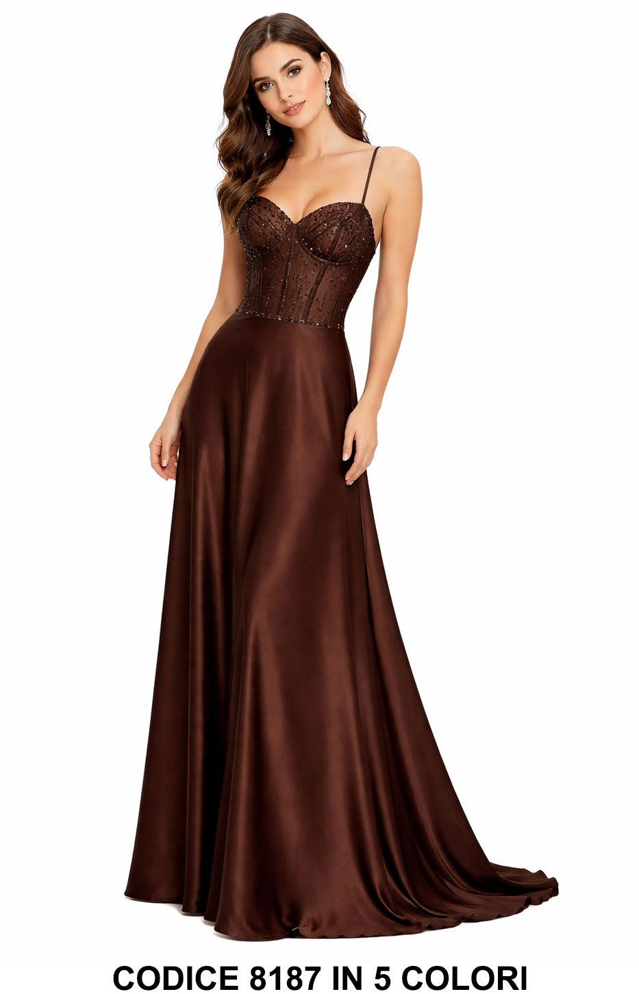 Marrone donna elegante Made in Italy