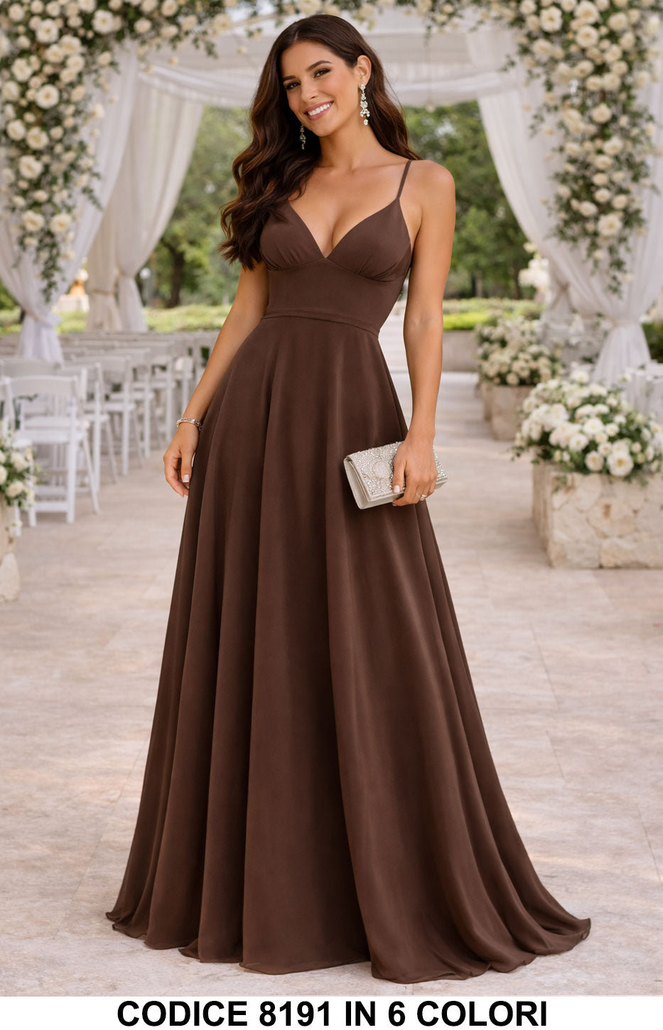 Marrone donna elegante Made in Italy