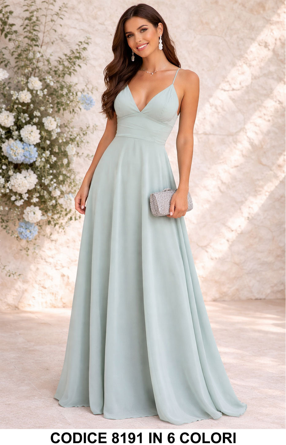 Verde Tiffany donna elegante Made in Italy