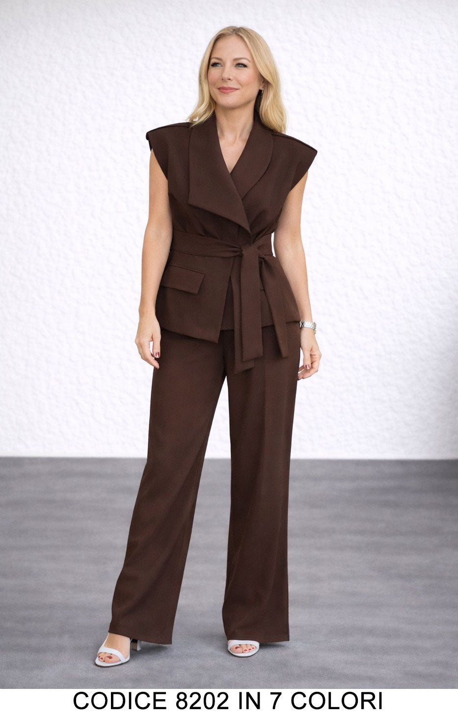 Marrone donna elegante Made in Italy