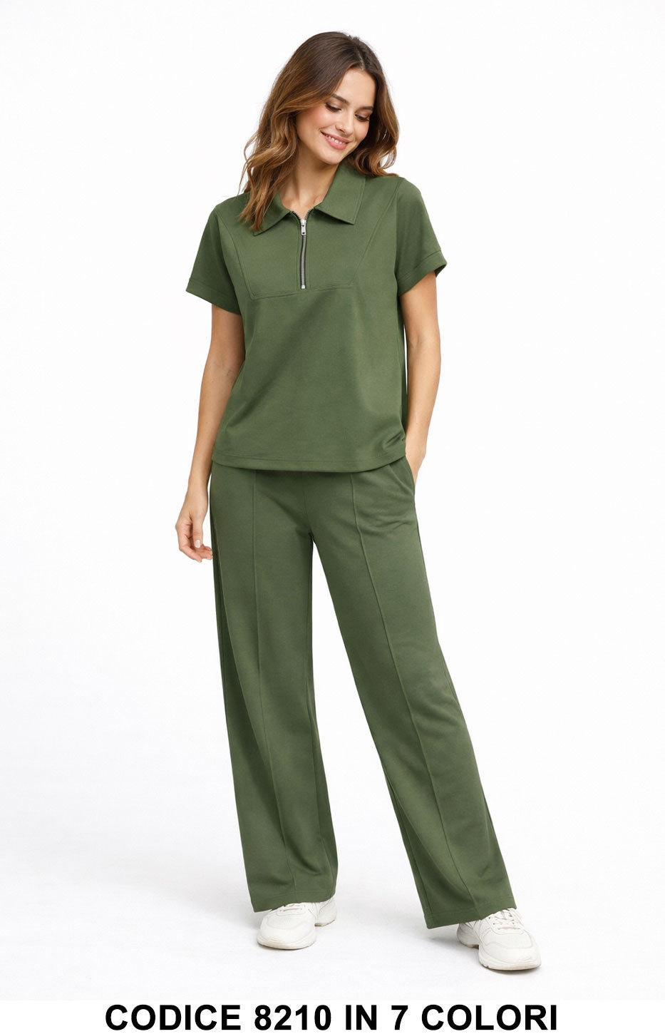 Verde donna elegante Made in Italy