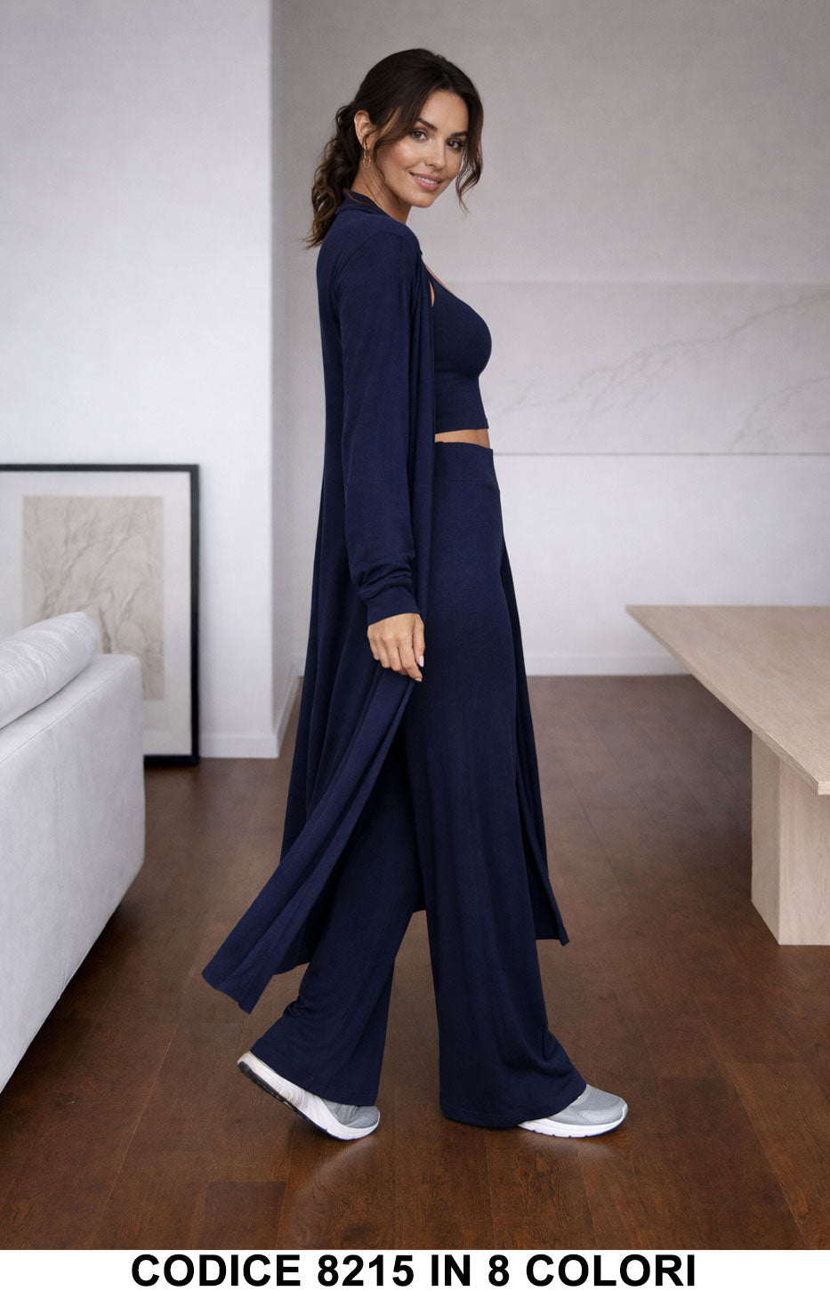 Blu Notte donna elegante Made in Italy