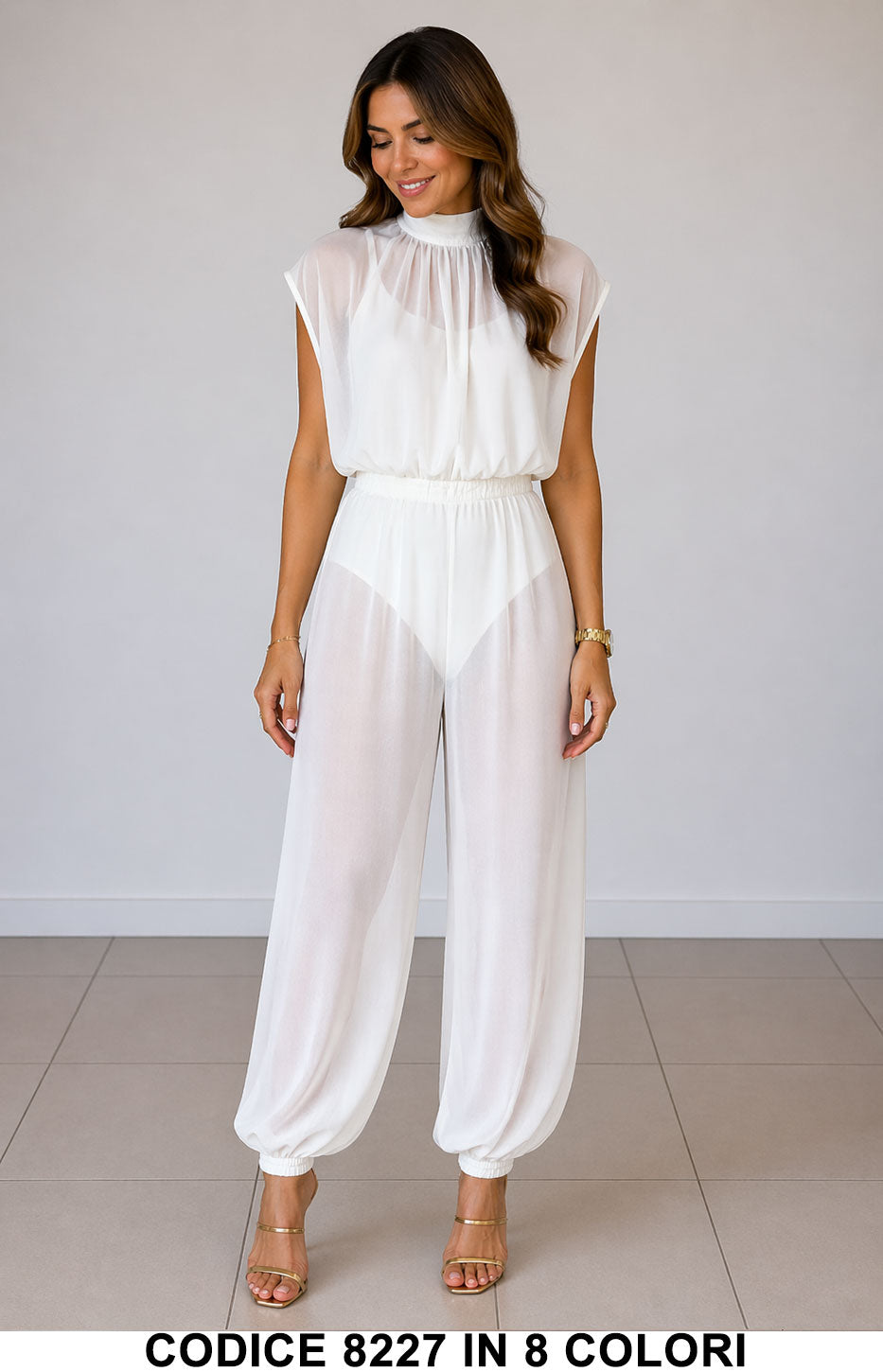 Bianco donna elegante Made in Italy