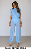 Celeste donna elegante Made in Italy