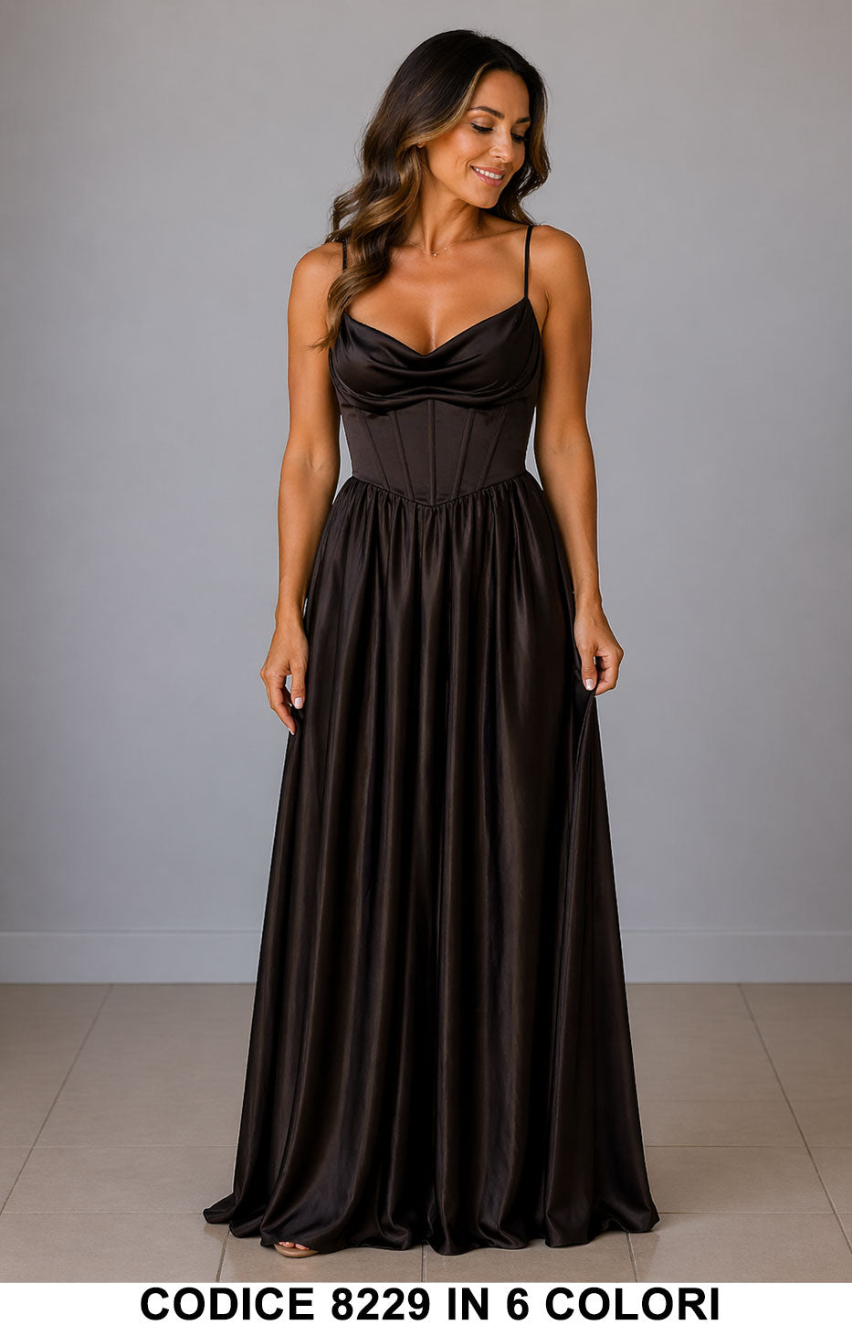 Marrone donna elegante Made in Italy