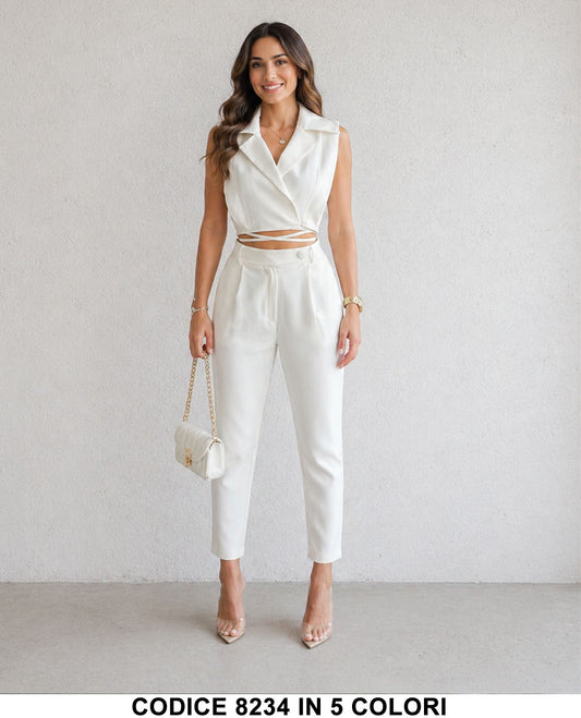 Bianco donna elegante Made in Italy