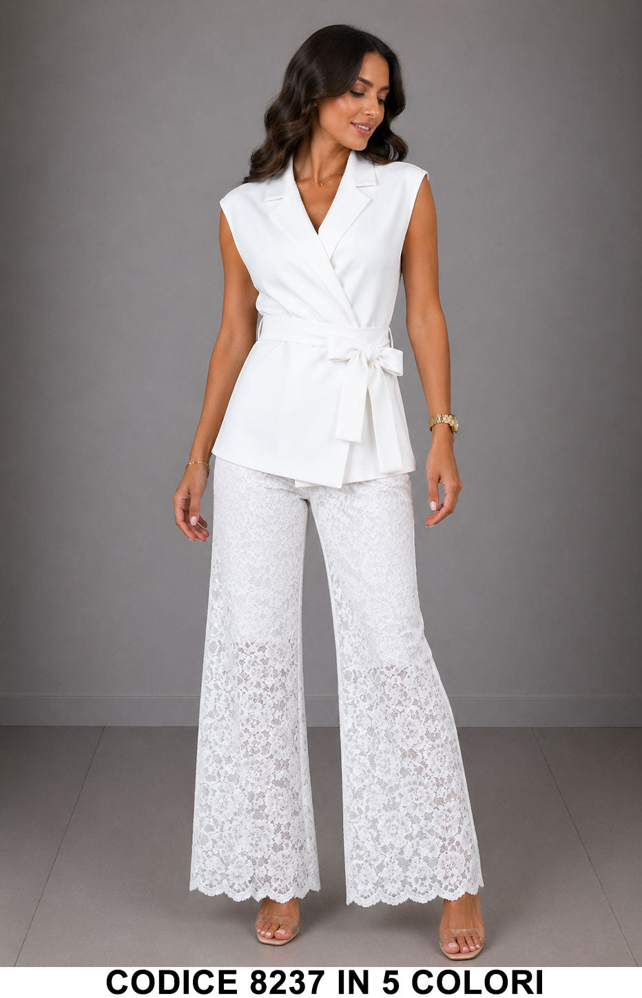 Bianco donna elegante Made in Italy