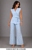 Celeste donna elegante Made in Italy