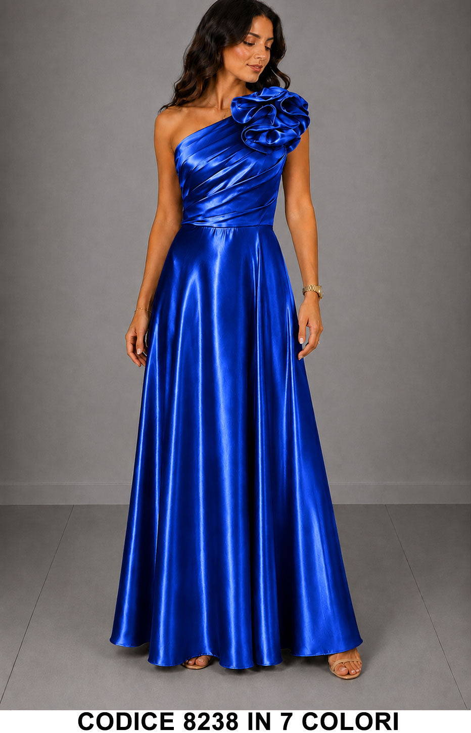 Blu Elettrico donna elegante Made in Italy