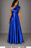 Blu Elettrico donna elegante Made in Italy