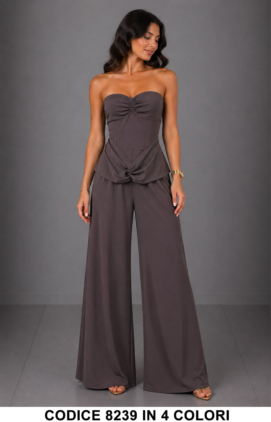 Marrone donna elegante Made in Italy