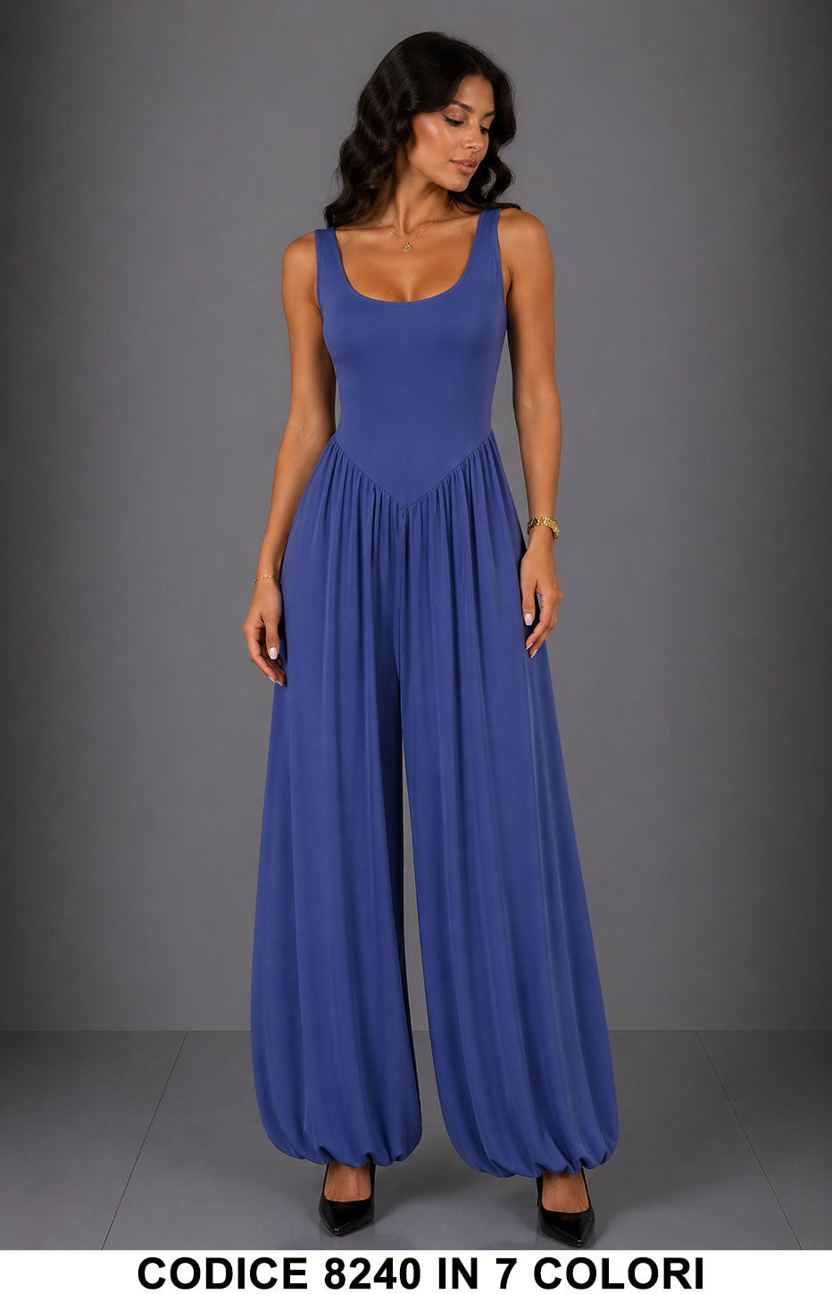Blu donna elegante Made in Italy