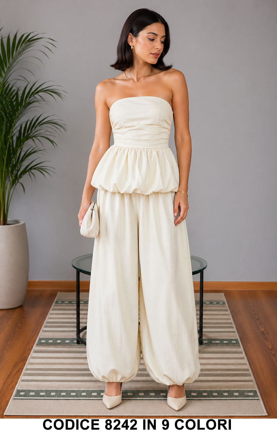 Beige donna elegante Made in Italy
