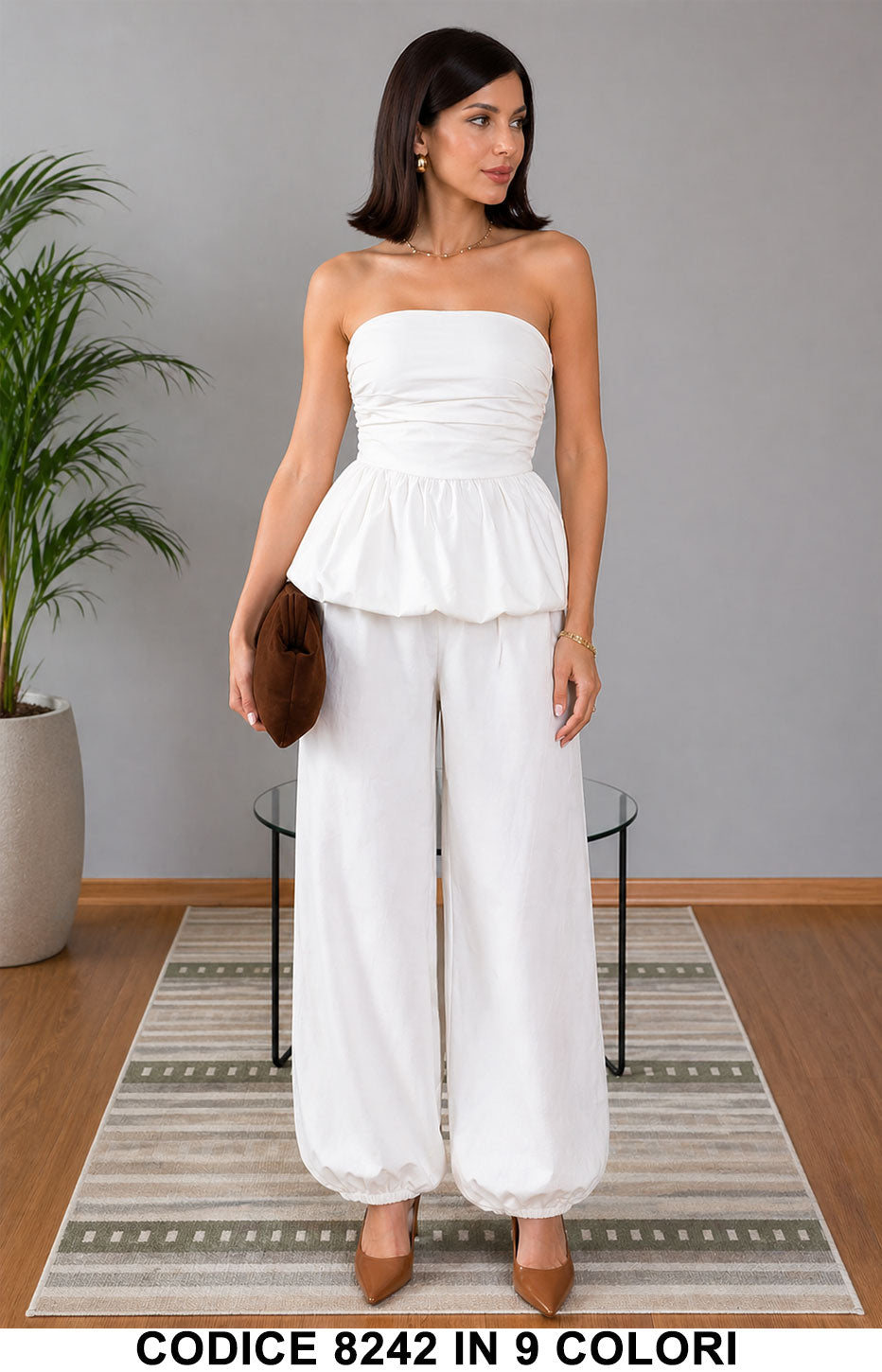 Bianco donna elegante Made in Italy