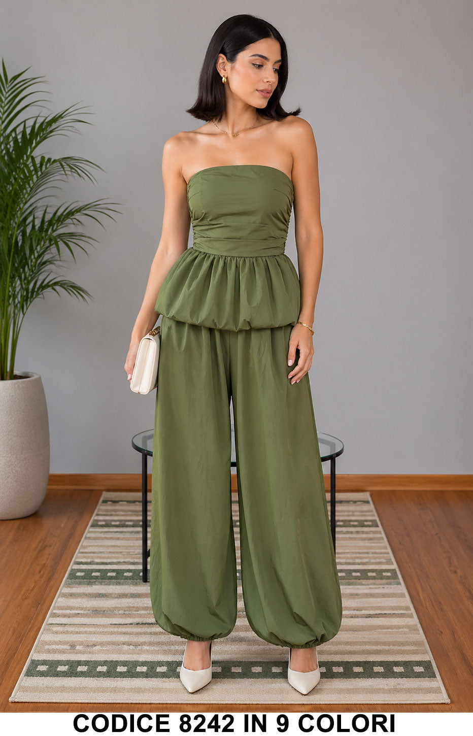 Verde donna elegante Made in Italy