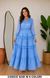 Blu donna elegante Made in Italy