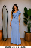 Celeste donna elegante Made in Italy
