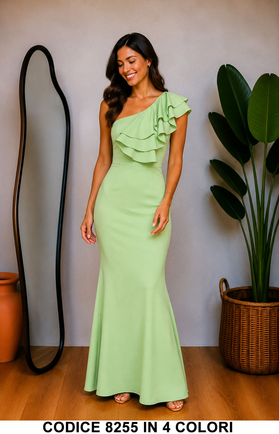 Verde donna elegante Made in Italy