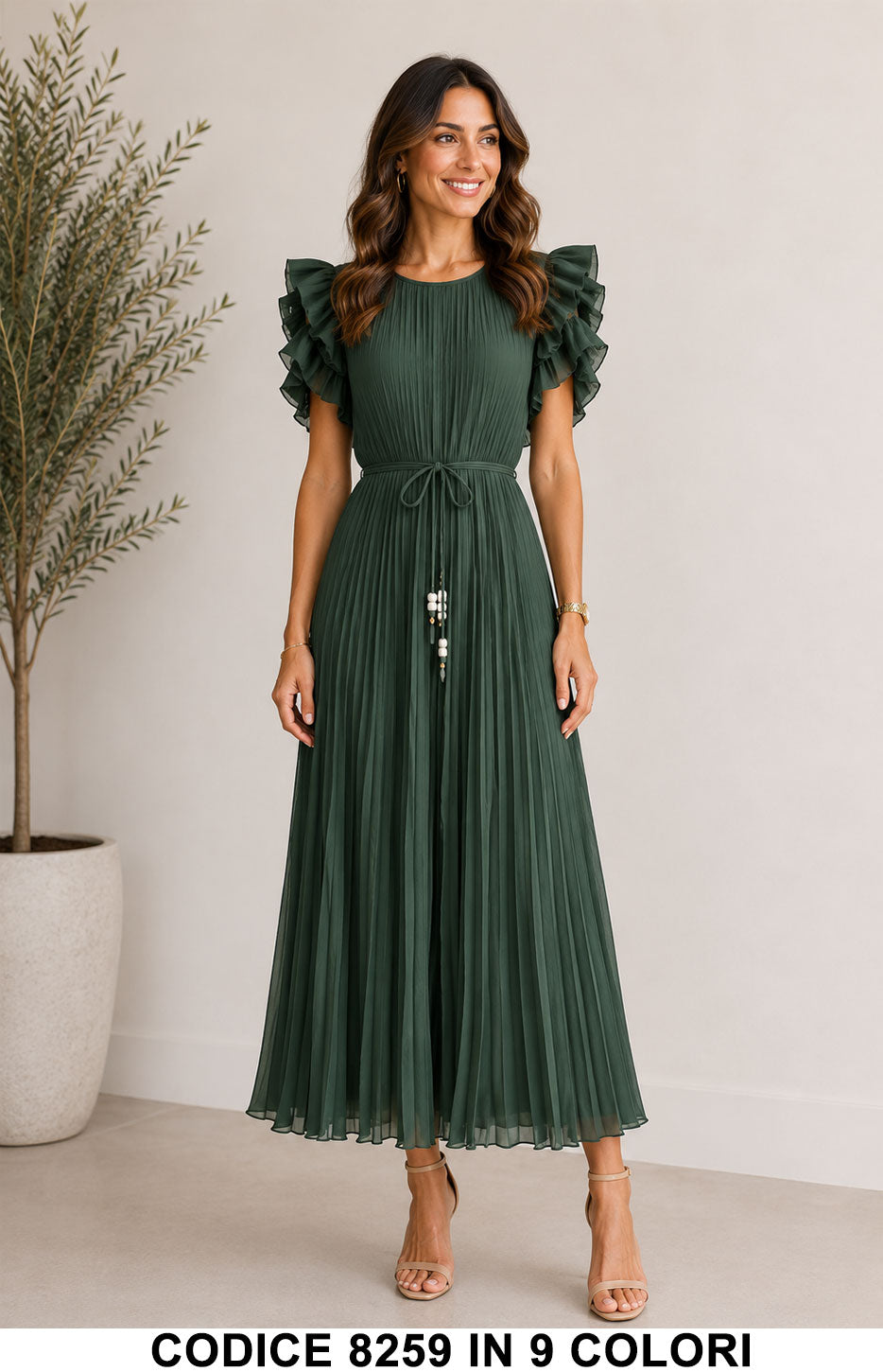 Tailleur 5795 colore Verde Oliva