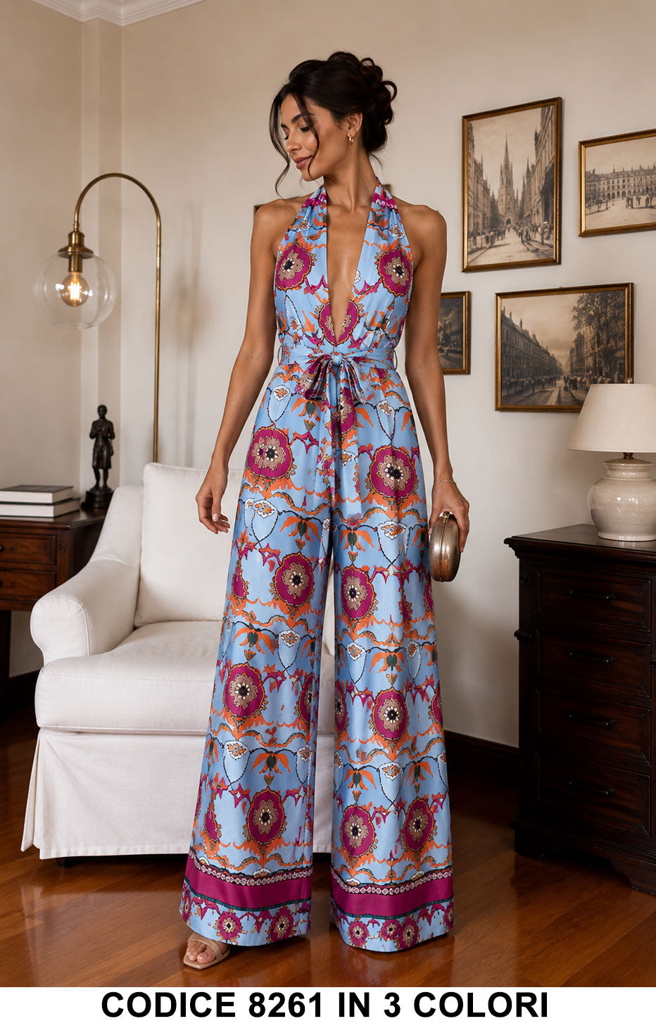 Tailleur 5795 colore Celeste