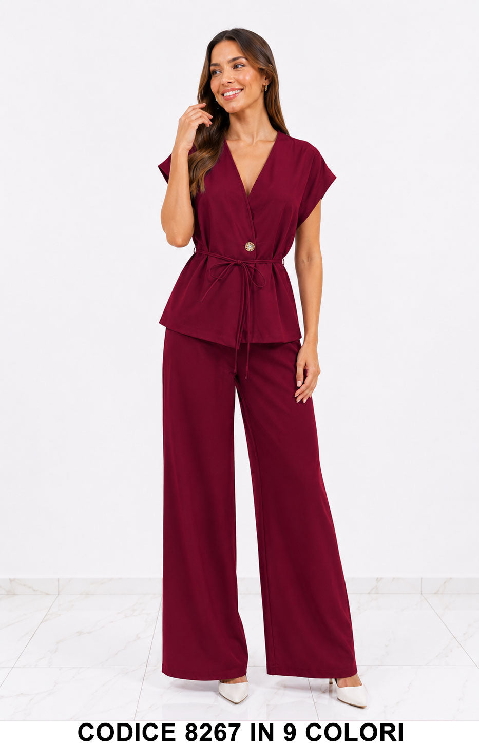 Tailleur 5795 colore Bordeaux