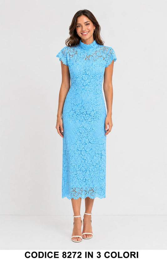 Celeste donna elegante Made in Italy