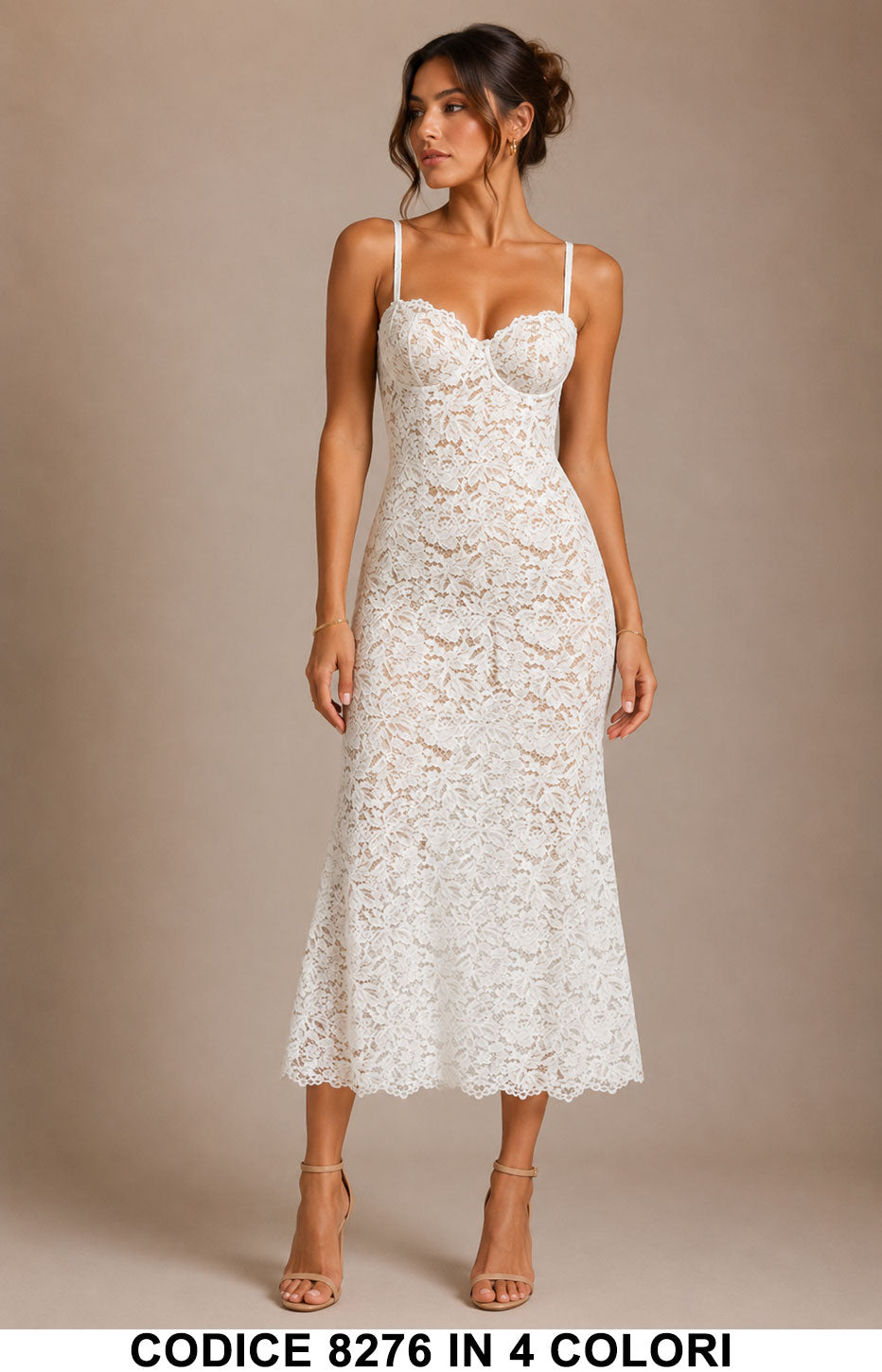 Bianco donna elegante Made in Italy