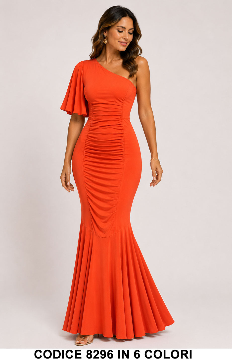 Arancione donna elegante Made in Italy
