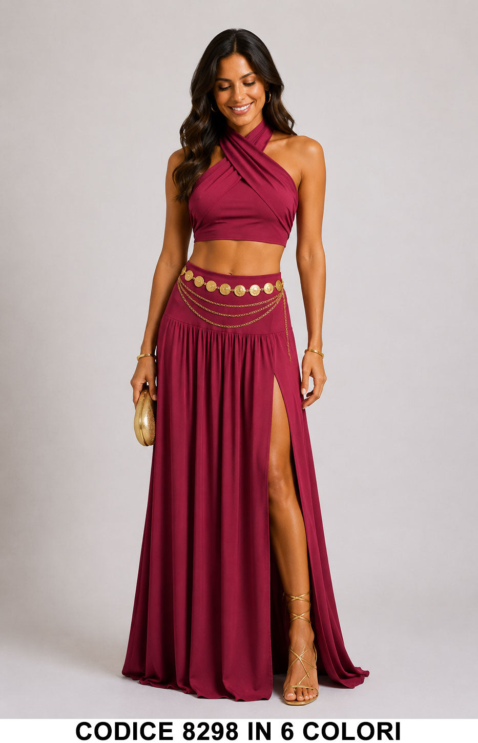 Bordeaux donna elegante Made in Italy