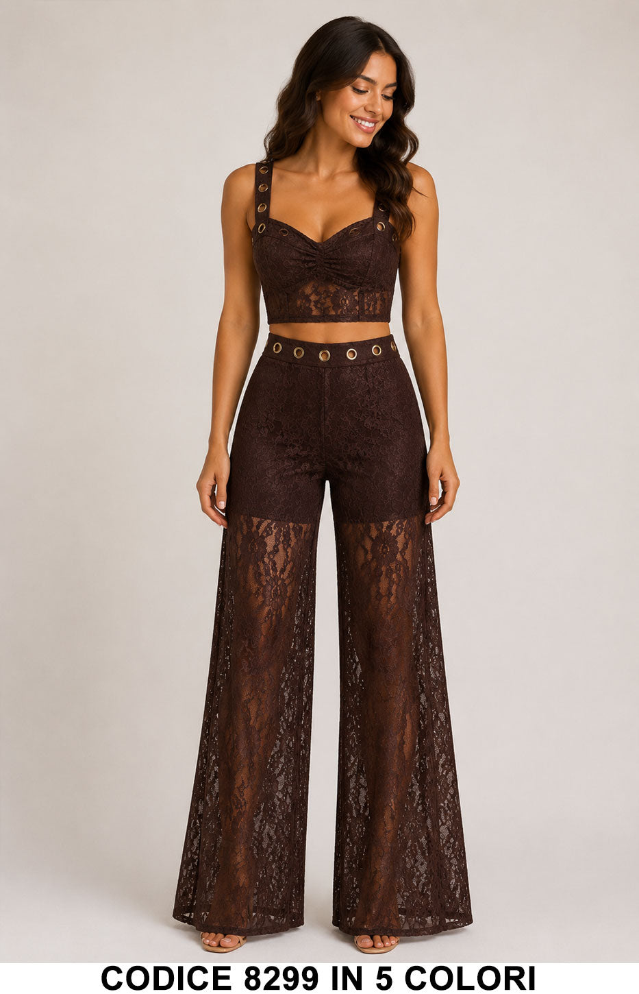 Marrone donna elegante Made in Italy