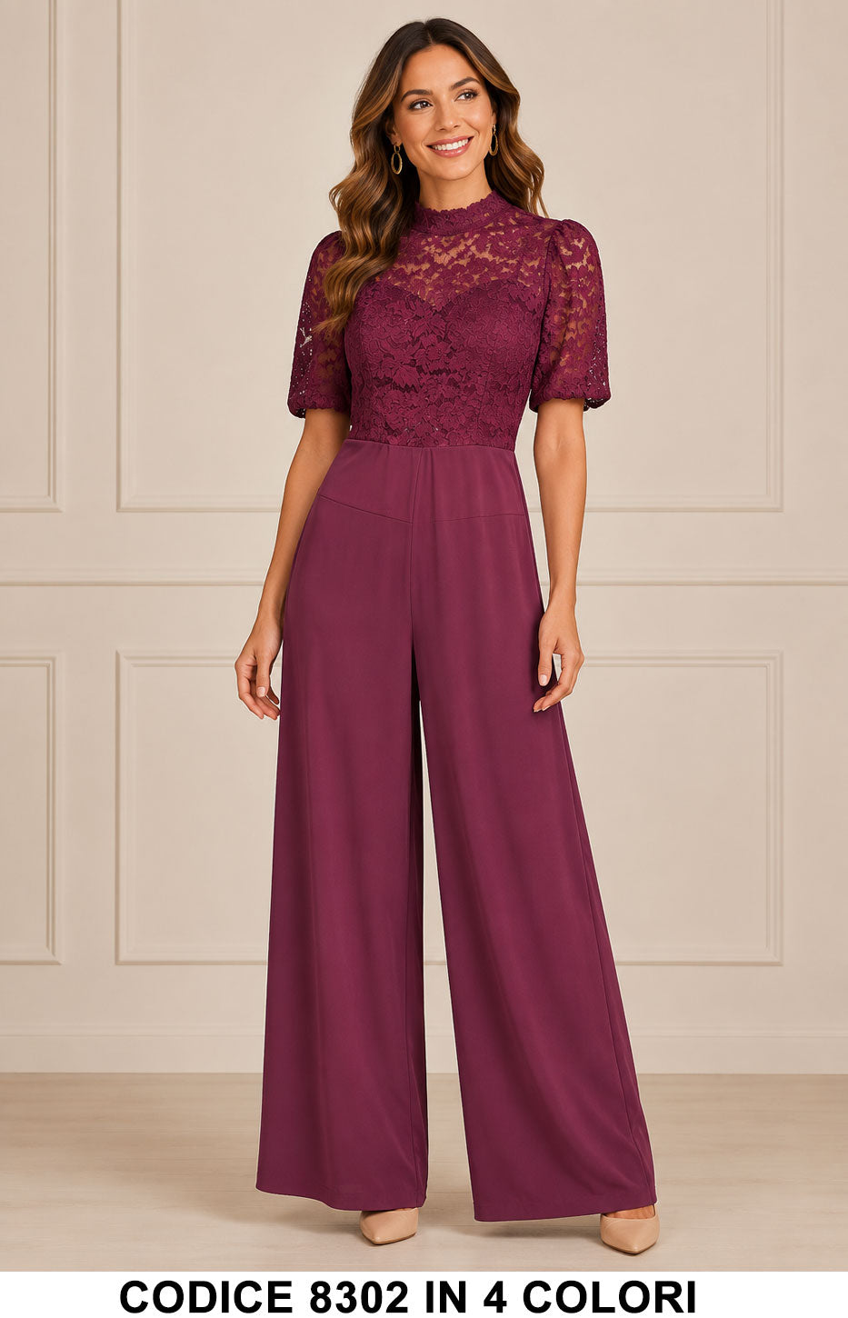 Tailleur 5795 colore Bordeaux