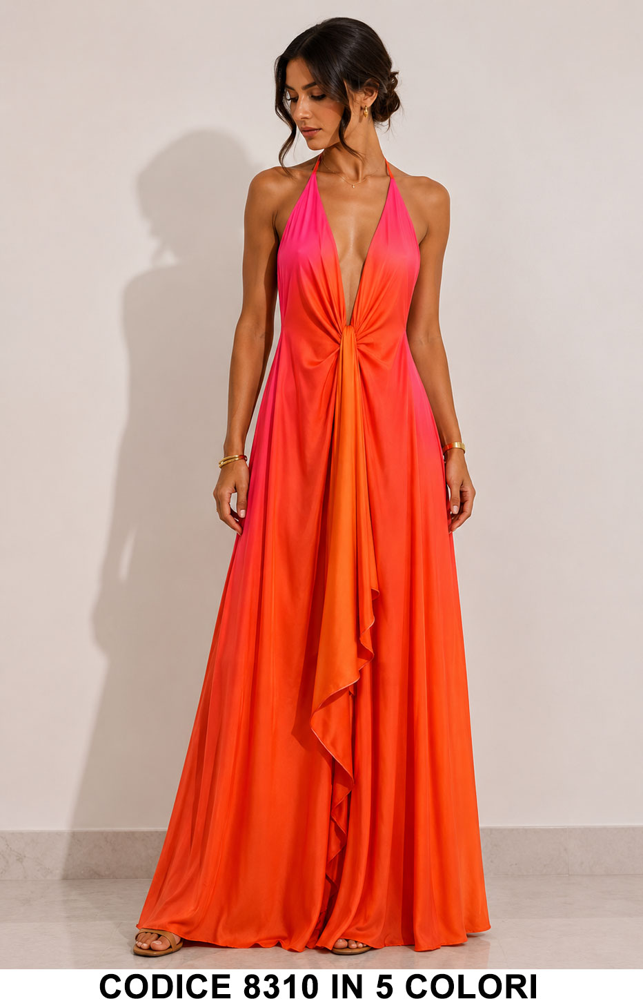 Tailleur 5795 colore Arancio/Fucsia