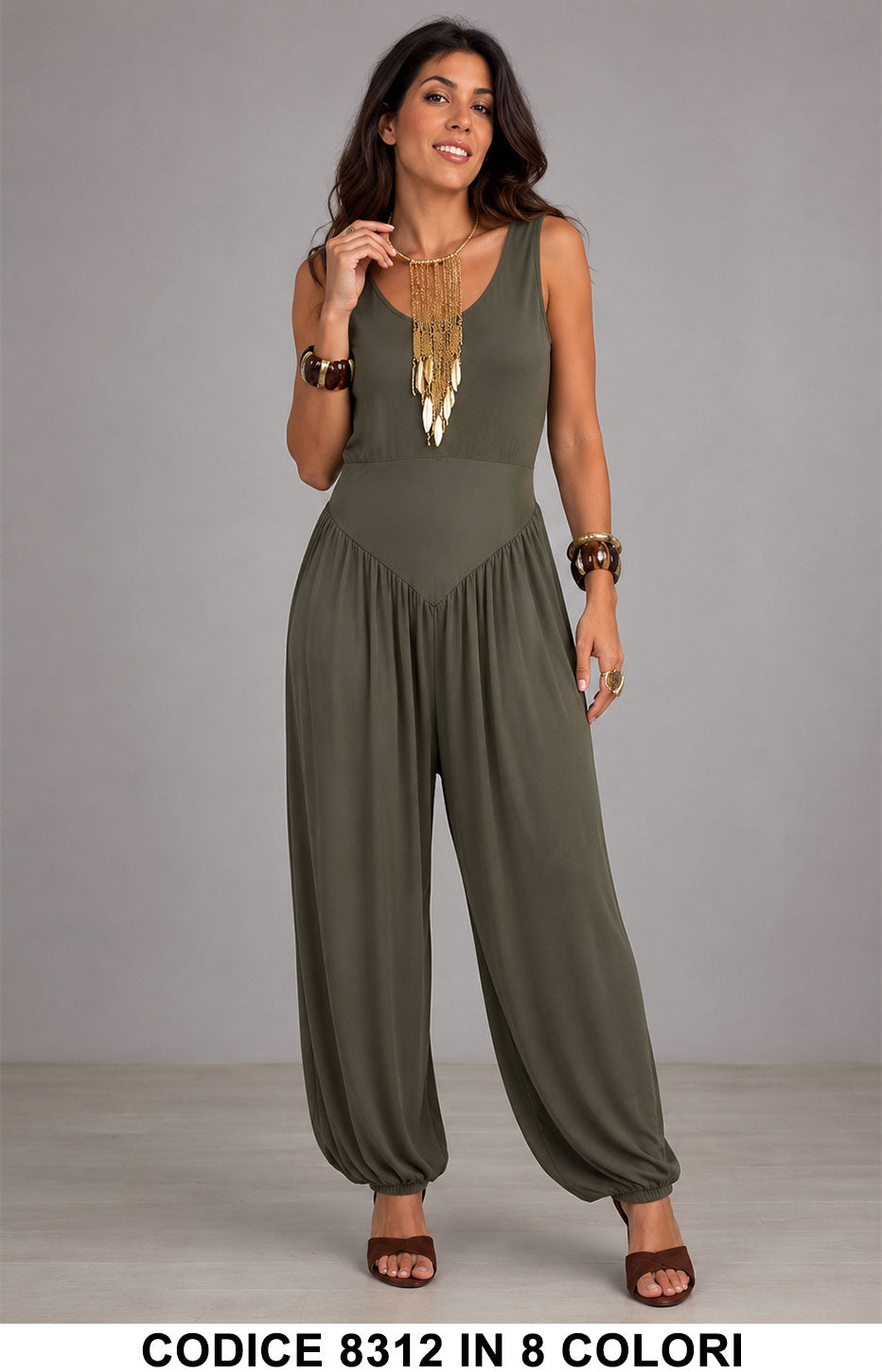Tailleur 5795 colore Verde militare