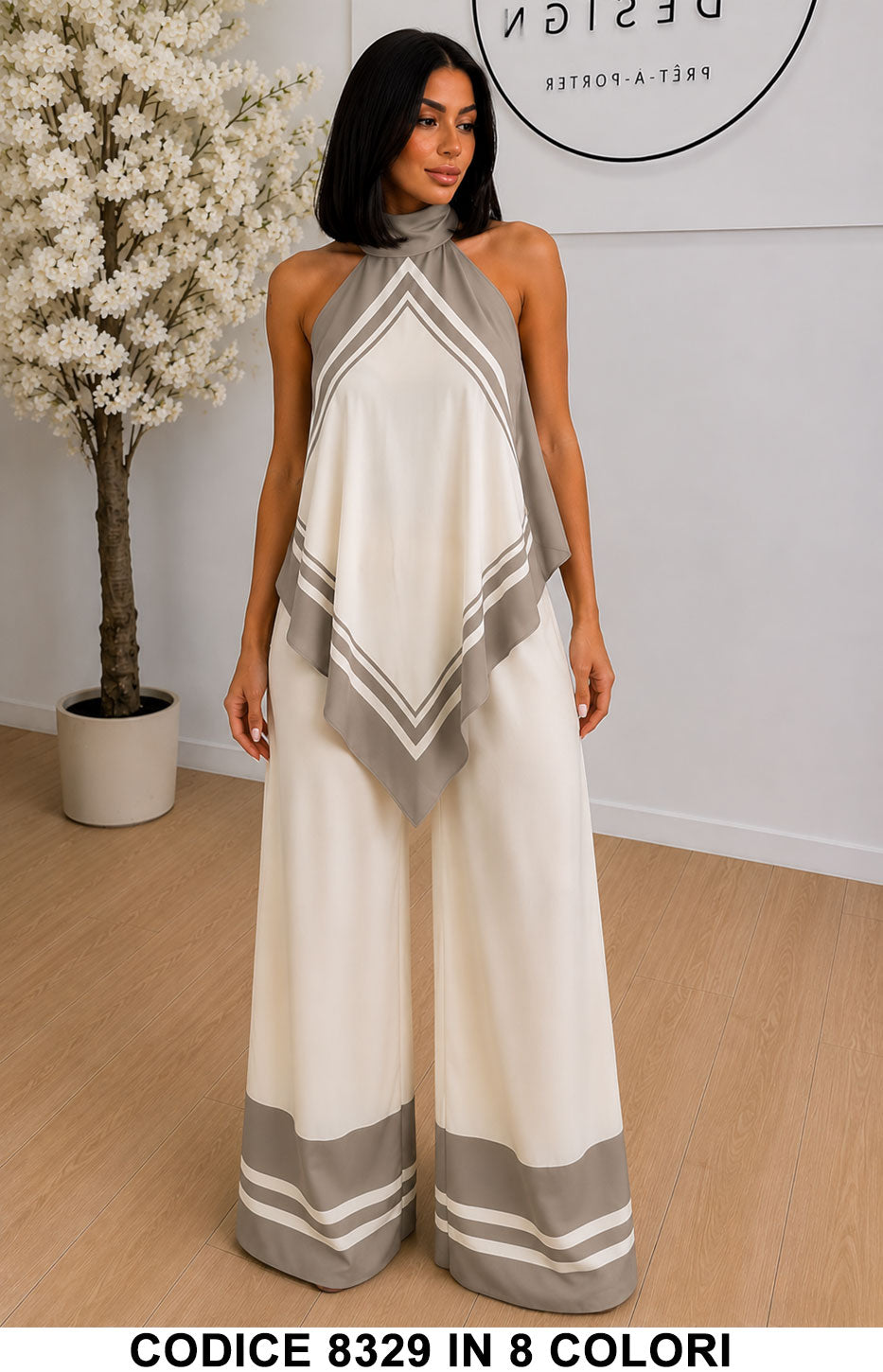 Tailleur 5795 colore Tortora