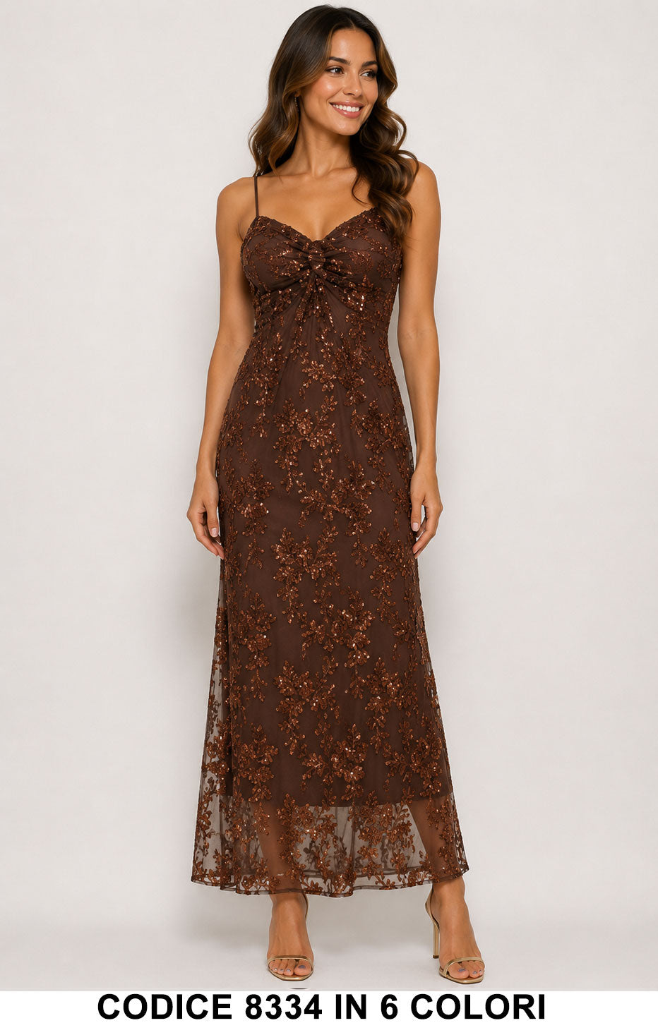 Marrone donna elegante Made in Italy