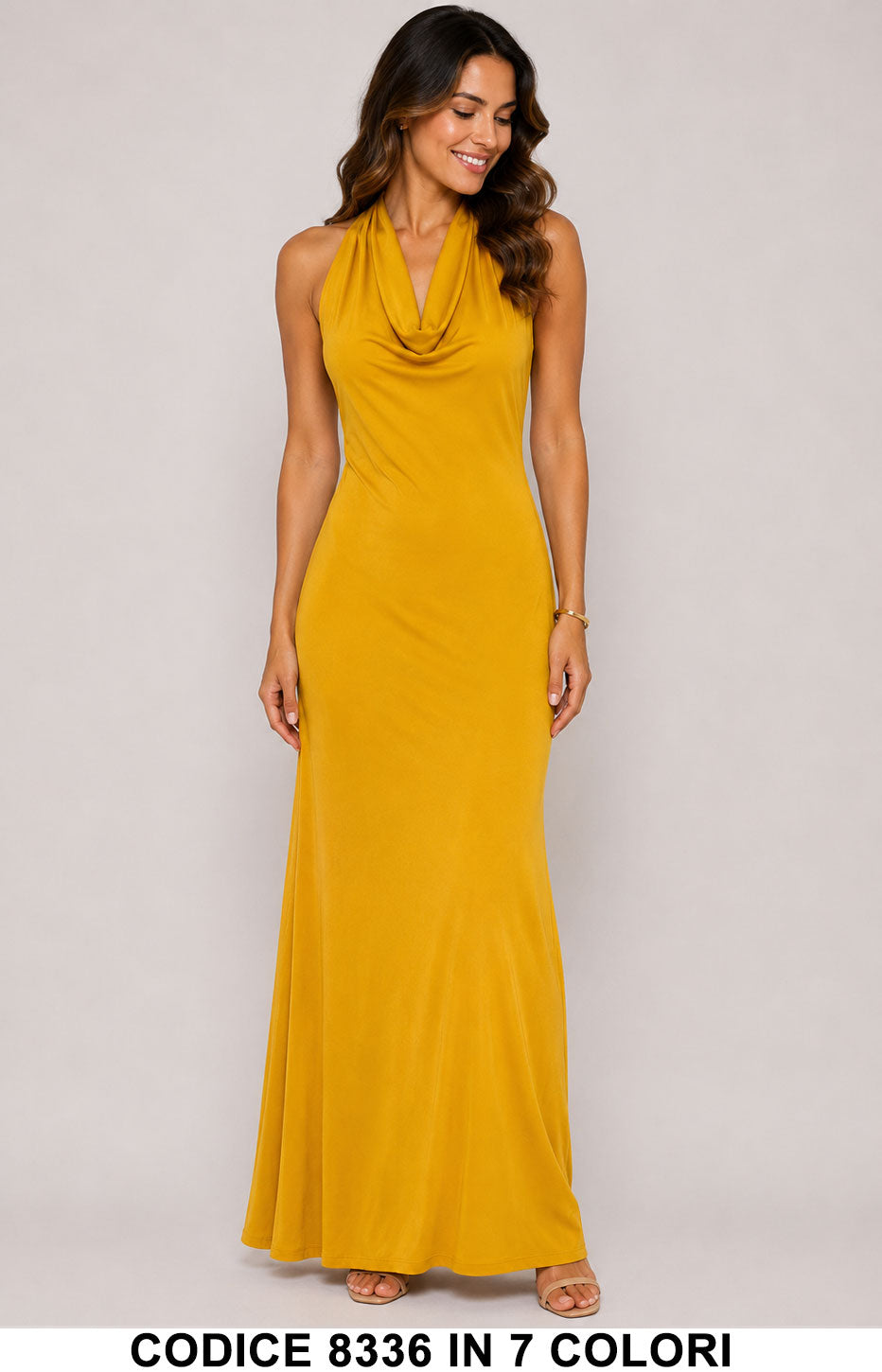 Giallo Senape donna elegante Made in Italy