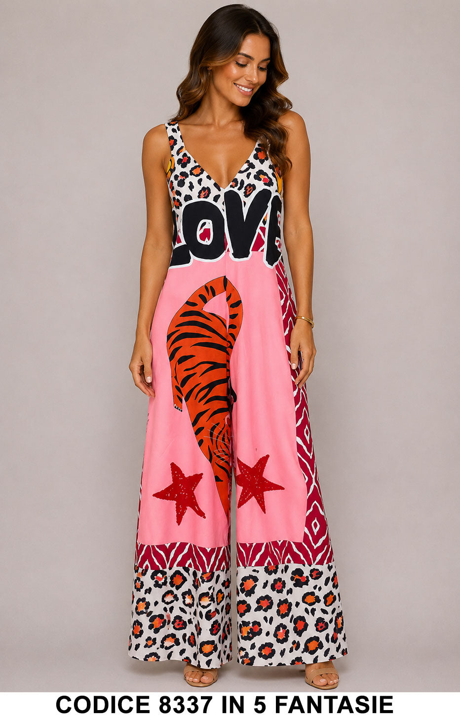 Tailleur 5795 colore Rosa Love Animalier