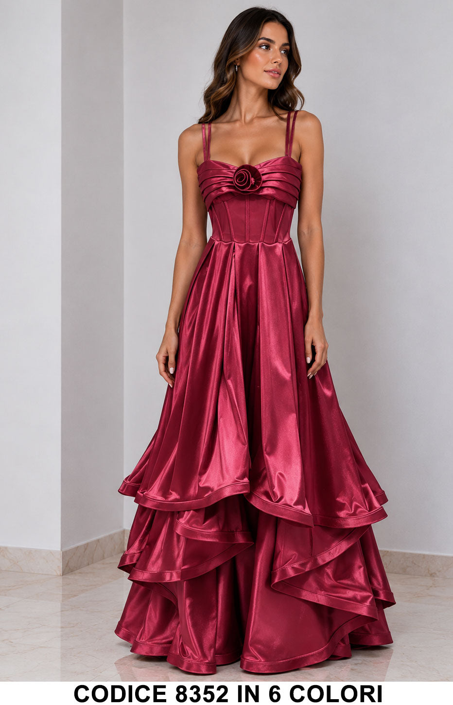 Tailleur 5795 colore Bordeaux