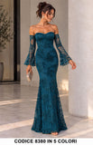Blu Ottanio donna elegante Made in Italy
