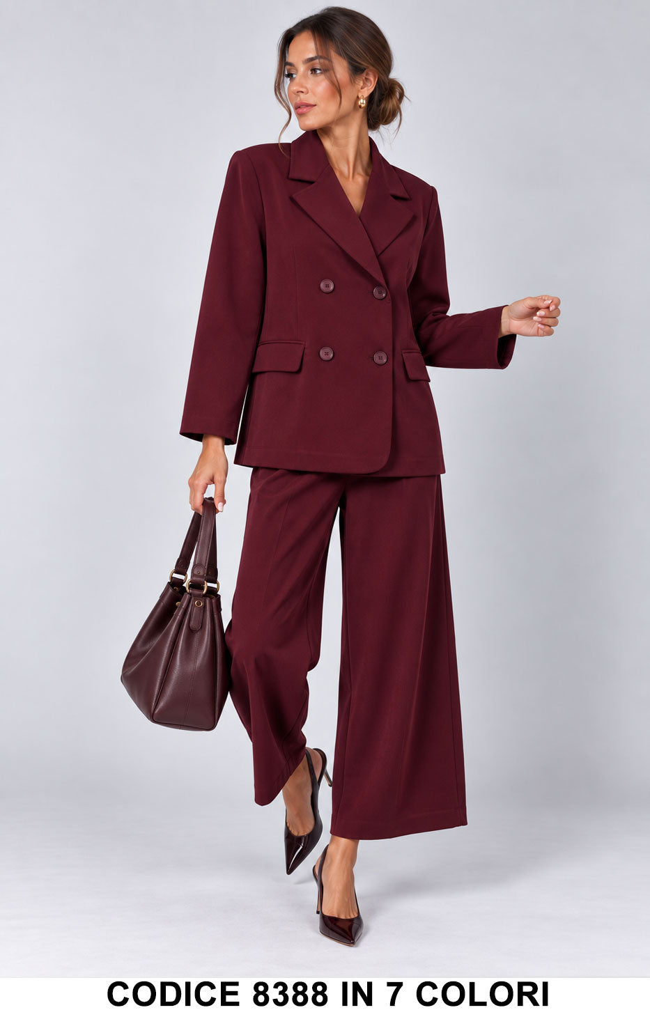 Tailleur 5795 colore Bordeaux