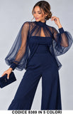 Blu Notte donna elegante Made in Italy