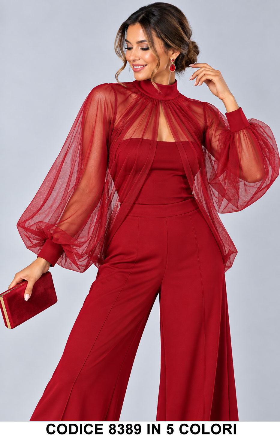 Tailleur 5795 colore Rosso