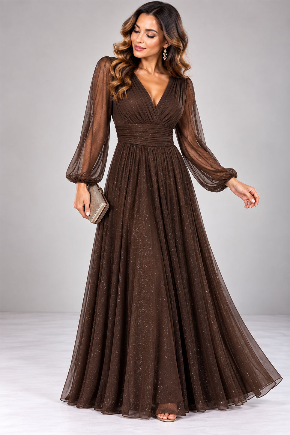 Marrone donna elegante Made in Italy