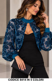 Blu Ottanio donna elegante Made in Italy