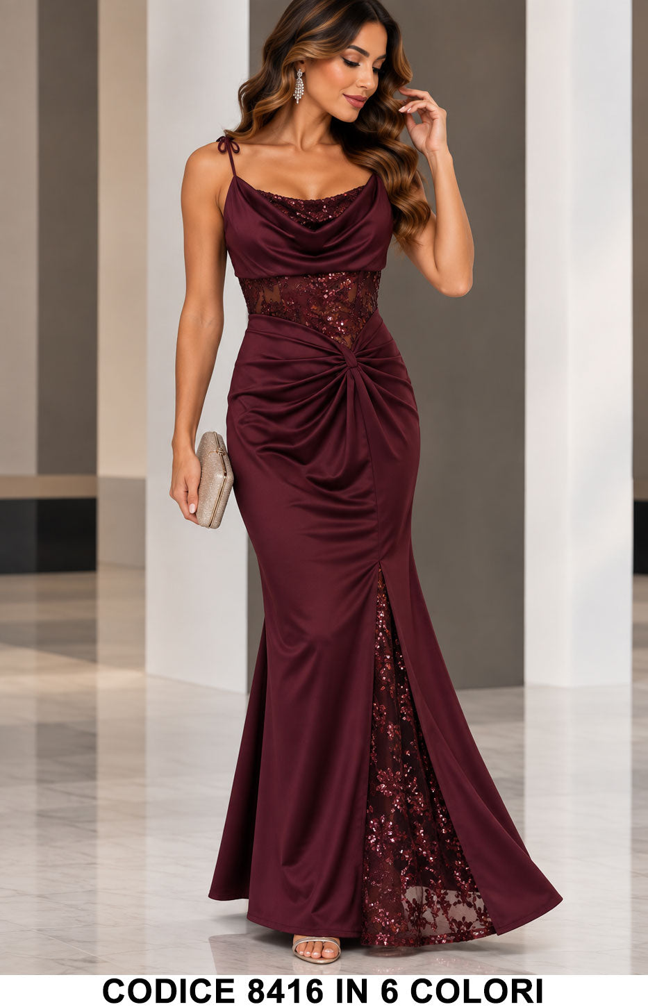 Tailleur 5795 colore Bordeaux