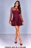 Bordeaux donna elegante Made in Italy