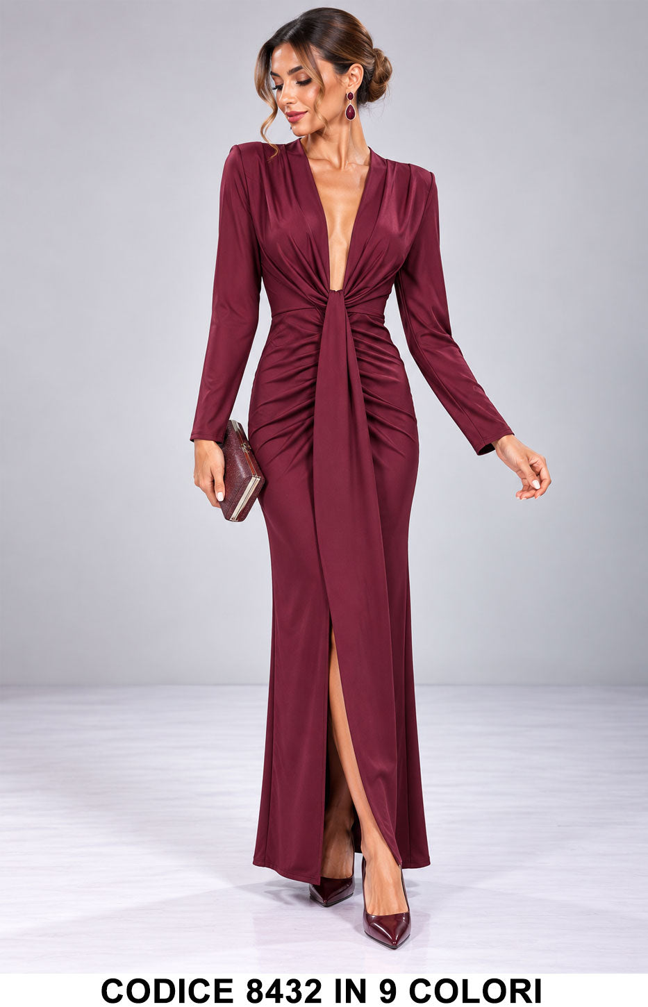 Bordeaux donna elegante Made in Italy