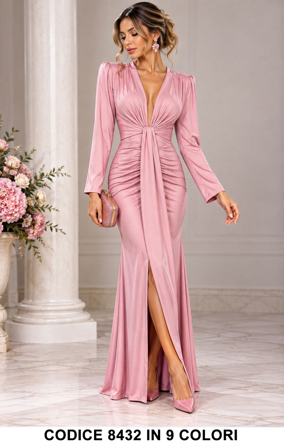 Rosa donna elegante Made in Italy