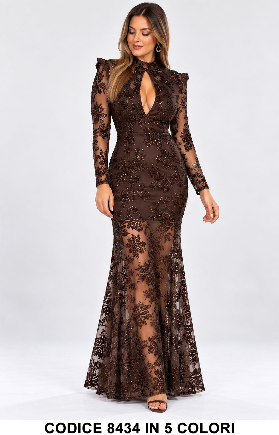 Marrone donna elegante Made in Italy
