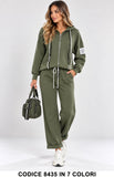 Verde militare donna elegante Made in Italy